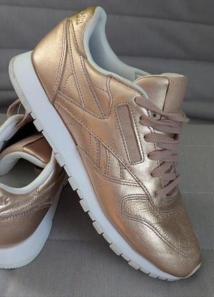 Кроссовки женские reebok classic 38 р. 24.5 см кожаные
