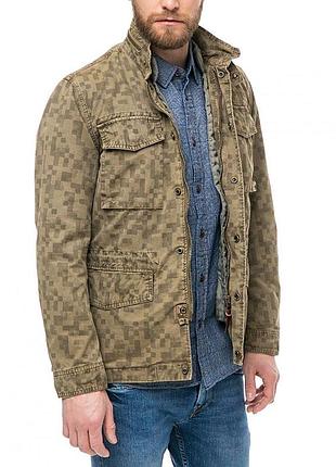Куртка рере jeans 2 в 1 в милитари стиле безрукавка