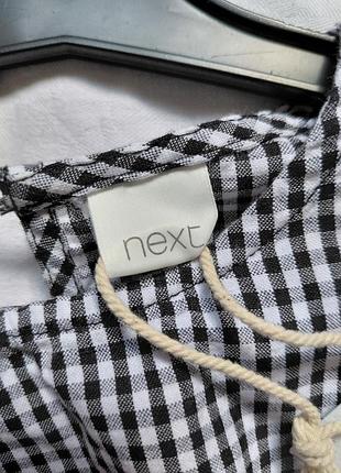 Платье для девочки в клетку next 6