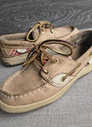 Шкіряні дитячі топсайдери sperry topsider bluefish оригінал р. 33.5