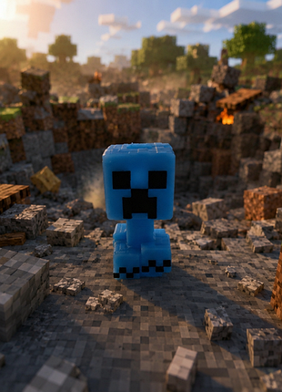 Кріпер рідкисний kinder joy minecraft