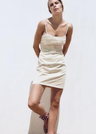 Джинсова міні сукня zara