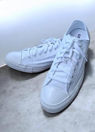 Кеди converse chuck taylor all star white monochrome ox
