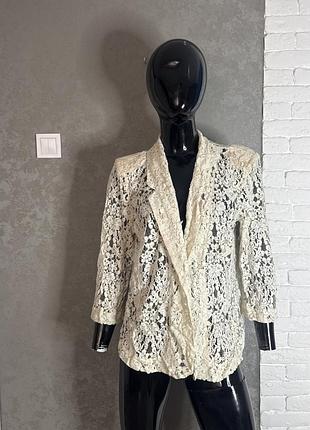 Ажурний піджак жакет накидка великого розміру батал roman, xxxxl