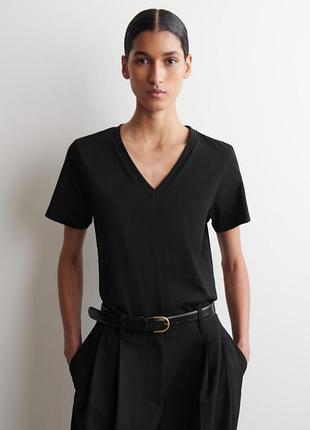 Стильна котонова базова футболка massimo dutti 🔥🔥🔥
