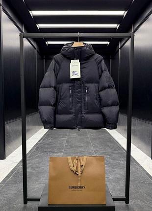 Burberry мужской зимний пуховик черного цвета