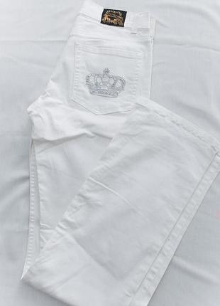 Белые прямые брюки victoria beckham