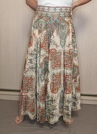 Шовкова широка спідниця штани