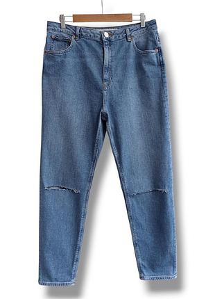 Жіночі джинси мом слім з розрізами  asos.