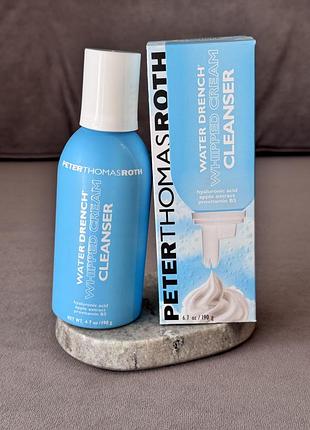Очищувальний засіб для вмивання peter thomas roth water drench hyaluronic whipped cream cleanser, 190 мм