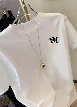 Жіноча стильна оверсайз футболка ny new york