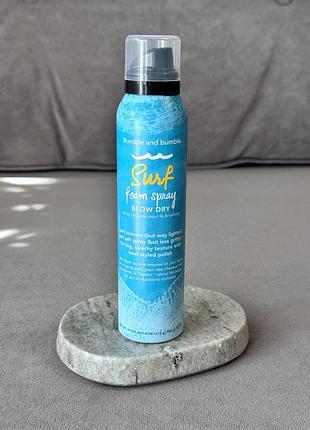 Мус для укладки з ефектом пляжних хвиль bumble and bumble surf foam spray blow dry hair mousse, 150 мл