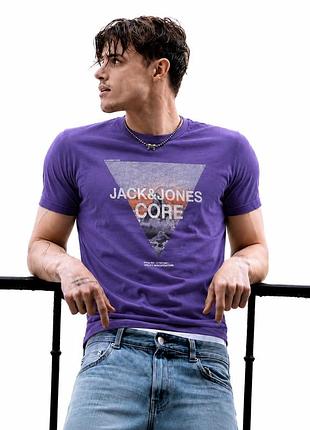 Футболка чоловіча jack & jones premium organic 60% бавовна 40% поліестер
