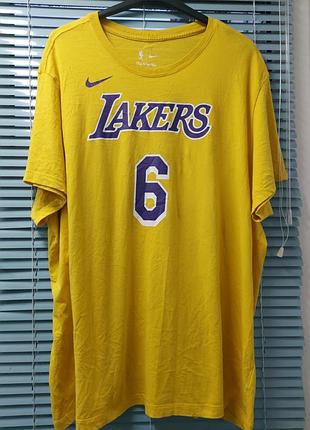 Футболка бавовняна (оверсайз) nike tee lakers (james) 3xl