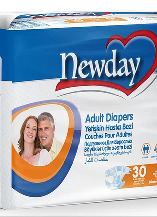 Подгузники для взрослых newday adult diaper medium