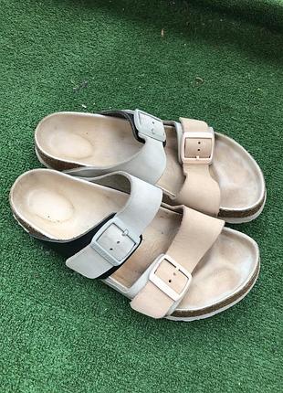 #b16  39р(25см)  birkenstock arizona. шльопанці шкіра оригінал.