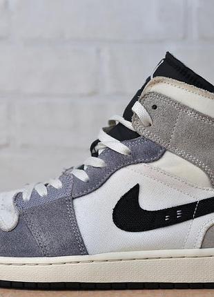 Кросівки nike air jordan 1 mid se craft cement grey black