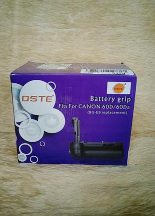 Батарейная ручка dste, предназначенная для зеркальных фотоаппаратов canon eos 60d и 60da з акамуляторами