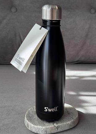 Термопляшка s'well original stainless steel bottle black onyx, 500 мл