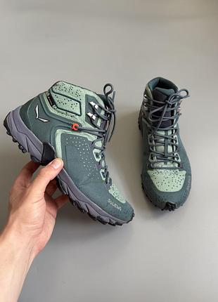 Ботинки salewa alpenrose 2 mid gore-tex 40(25cm) alp trainer wildfire puez
