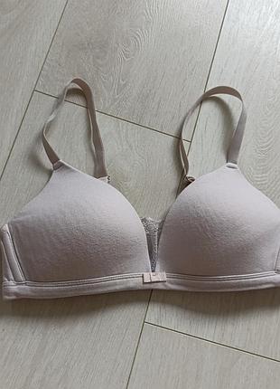 Базовый бюстгальтер коттоновый бюст без косточек лиф body 34b 75b 70c
