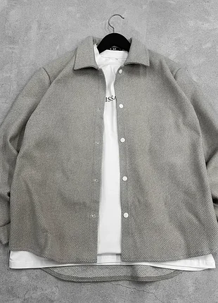 Фактурная рубашка oversize (размер м) 4