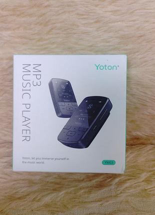 Mp3-плеер yoton bluetooth 5.0, hifi звук, fm-радио sd-карт до 128gb (черный)