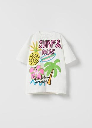 Нова футболка для дівчинки zara