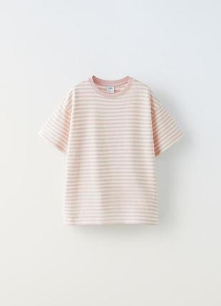 Нова футболка для дівчинки zara у смужку