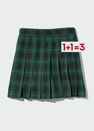 1+1=3 🎁 юбка шорты тенниска в клетку от uniqlo