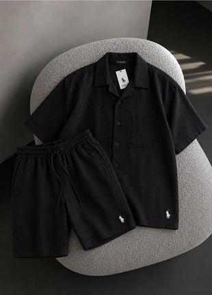 Льняной костюм polo