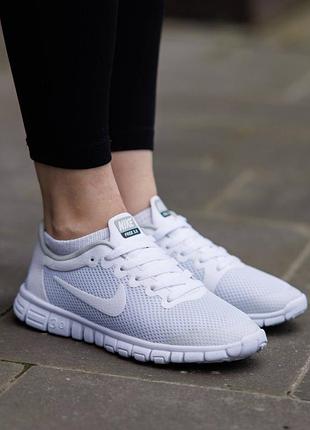 Р.36-41 кроссовки nike free run 3.0 v2 white nk372