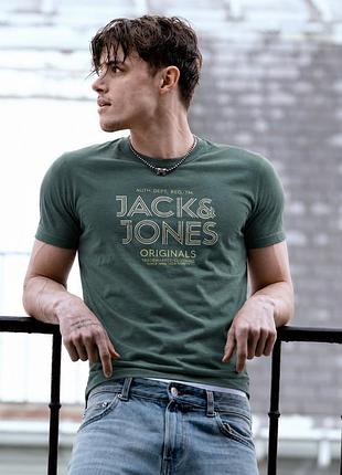 Футболка чоловіча jack & jones premium organic 60% бавовна 40% поліестер