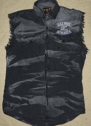 Байкерская жилетка безрукавка biker wear usa daytona bike week xl