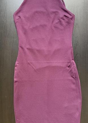 Коктейльна бордова сукня-футляр h&m (відкриті плечі), розмір s