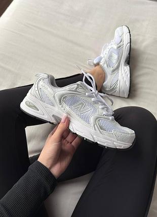 New balance 530 silver white premium/нью беленс 530 серебряно белые премиум 36 37 38 39 40 41 42 43 44 45