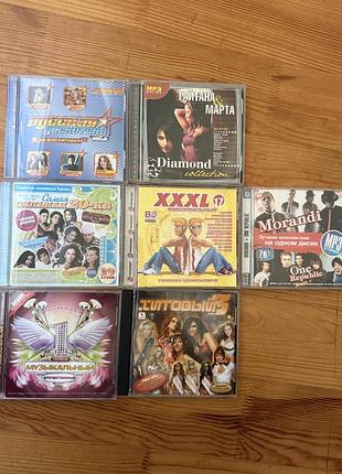 7 музичних дисків mp3 cd хіти 2000х років