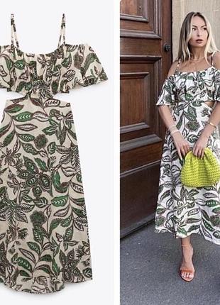 Льняна сукня від zara