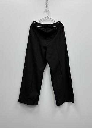 Базові широкі штани uniqlo unisex brushed jersey wide pants brown