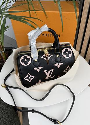Жіноча сумка преміум speedy bandoulière 26 monogram black