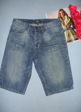 Шорти чоловічі джинсові розмір w 30 розмір 44 літні сині