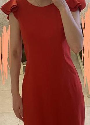 Плаття насичено червоне (не 🍊, а 🍓 ) s-m (присутня знижка%) 2