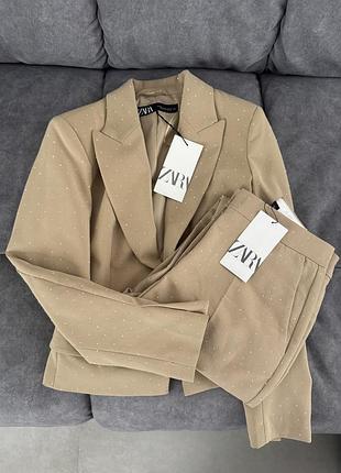 Костюм брюки блейзер zara
