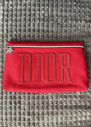 Косметичка dior червона