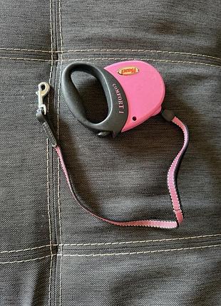 Повідець-рулетка flexi comfort compact s (1) 5 м рожевий