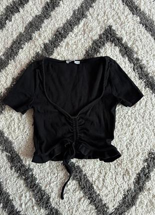 Чорний топ zara