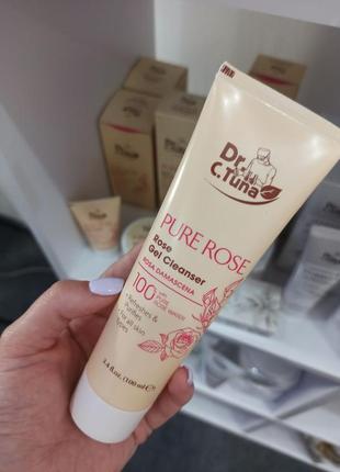 Гель для вмивання farmasi dr.tuna pure rose gel cleanser,