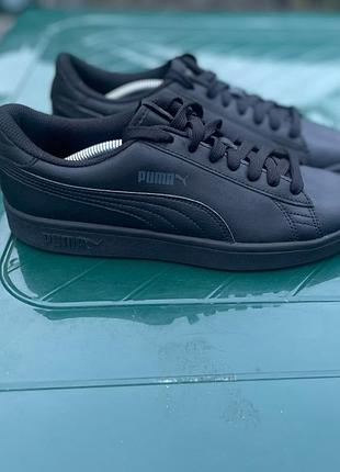 Кросівки жіночі puma smash v2 leather, натуральна шкіра, 39 р. (25 см)