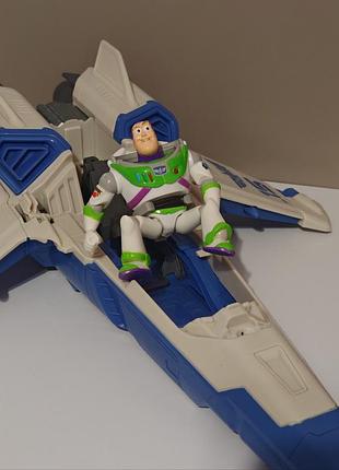 Disney pixar lightyear movie battle xl-15 20" long spaceship with buzz lightyear