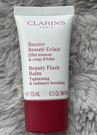 Clarins beauty flash balm/бальзам для обличчя, з ефектом ліфтингу та сяяння/